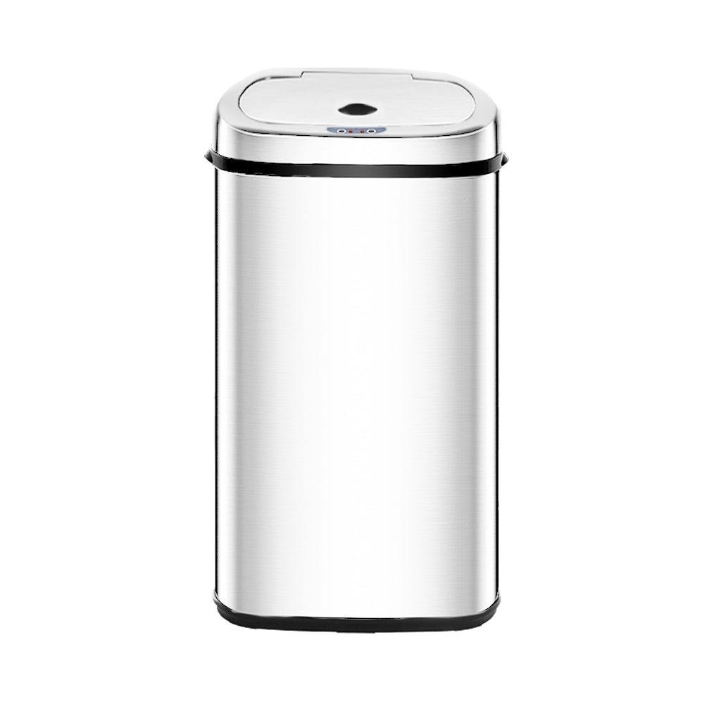 50L Stainless Steel Motion Sensor Rubbish Bin - John Cootes