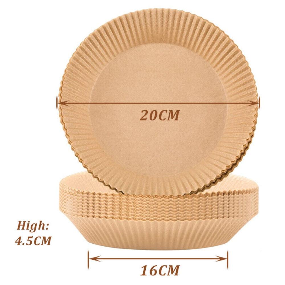 50PCS Air Fryer Disposable Paper Liner Set Non-Stick Pan Parchment Baking Paper - John Cootes