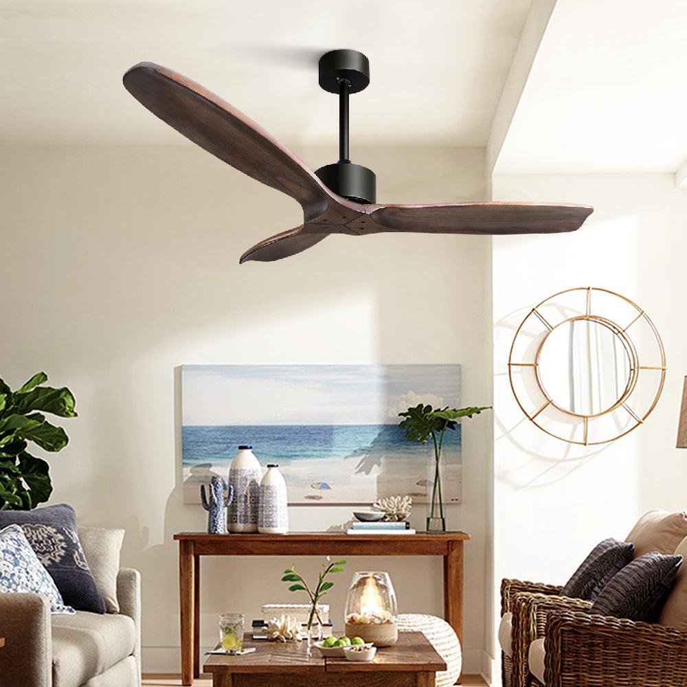 52'' Fan Remote Control 8H Timer 3 Speeds 3 Wooden Blades - John Cootes