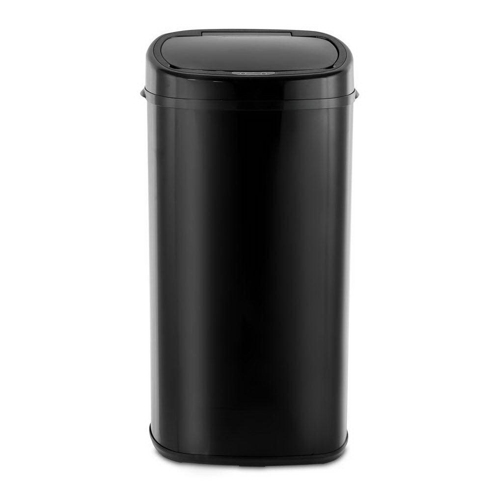 58L Motion Sensor Rubbish Bin - Black - John Cootes