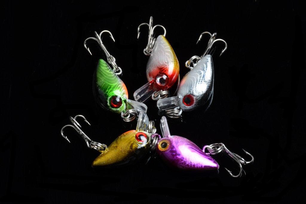 5x 3cm Popper Crank Bait Fishing Lure Lures Surface Tackle Saltwater - John Cootes