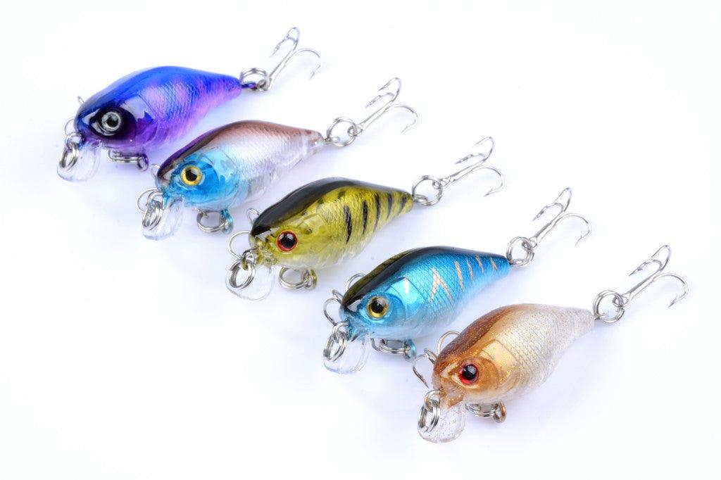 5x 4.3cm Popper Crank Bait Fishing Lure Lures Surface Tackle Saltwater - John Cootes