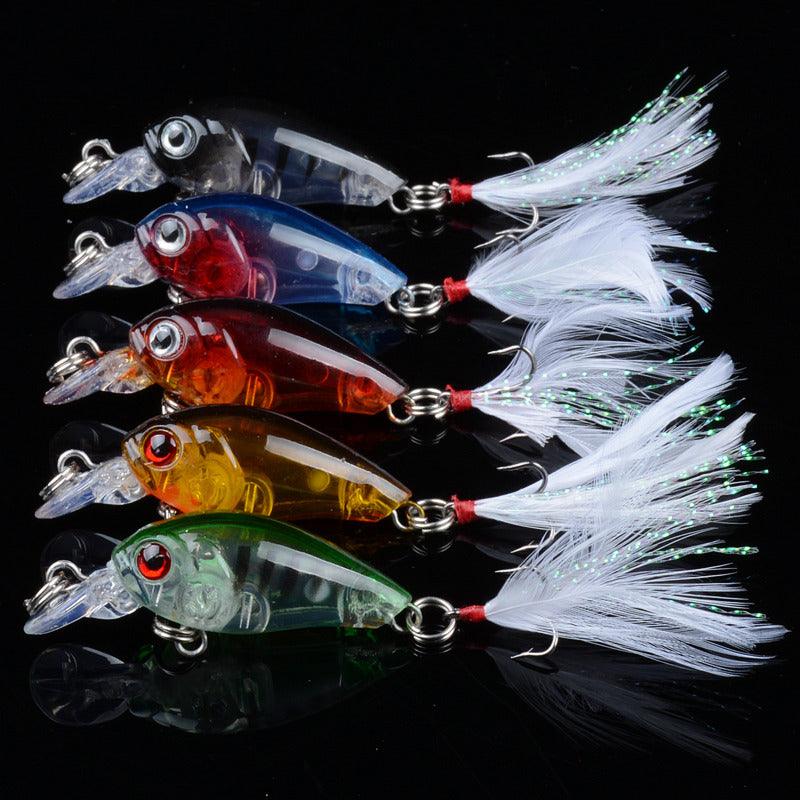 5x 4.5cm Popper Crank Bait Fishing Lure Lures Surface Tackle Saltwater - John Cootes