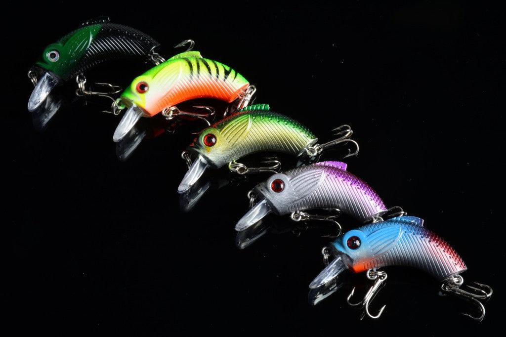 5x 5.5cm Popper Crank Bait Fishing Lure Lures Surface Tackle Saltwater - John Cootes