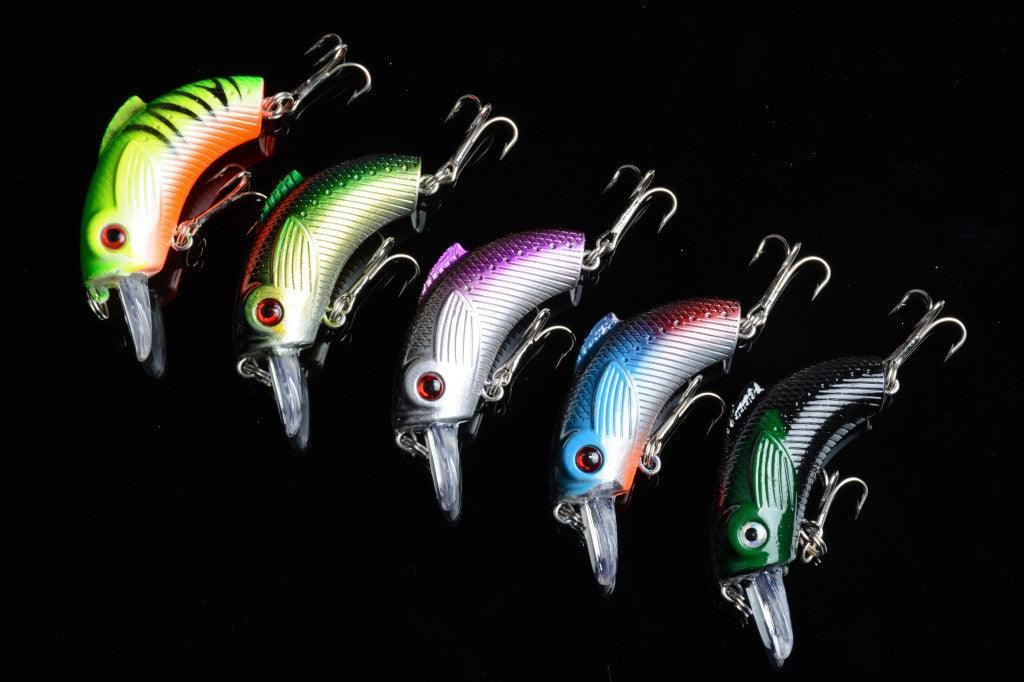 5x 5.5cm Popper Crank Bait Fishing Lure Lures Surface Tackle Saltwater - John Cootes