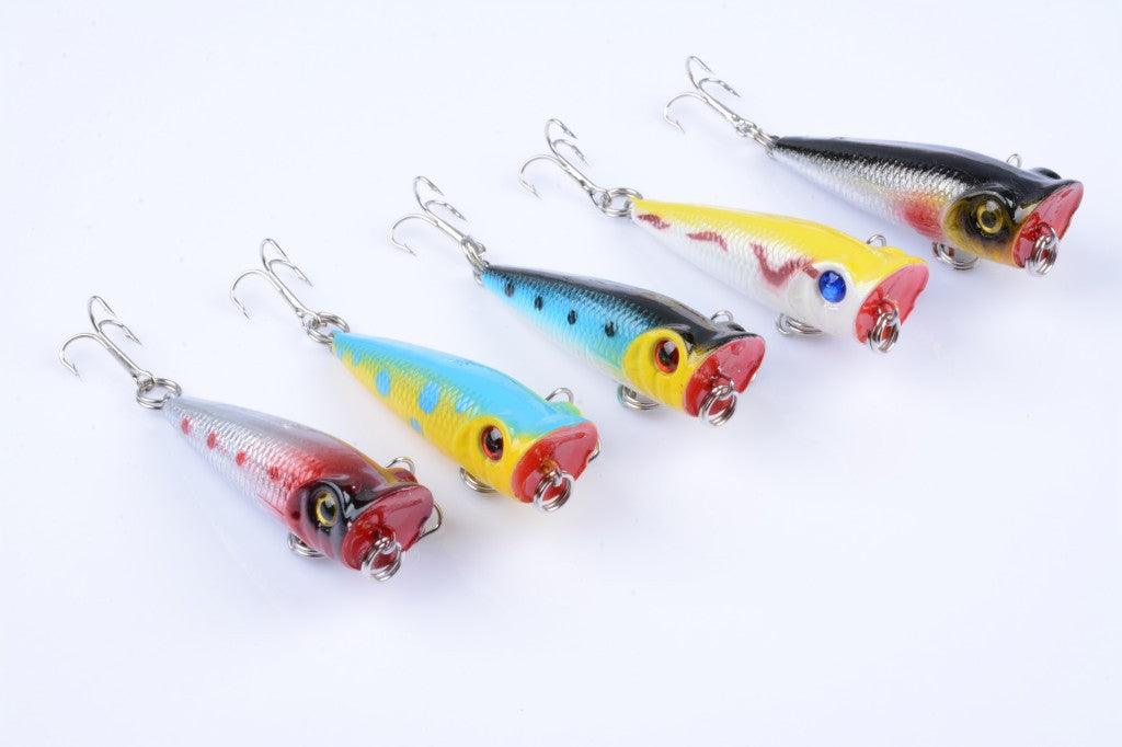 5X 5cm Popper Poppers Fishing Lure Lures Surface Tackle Fresh Saltwater - John Cootes