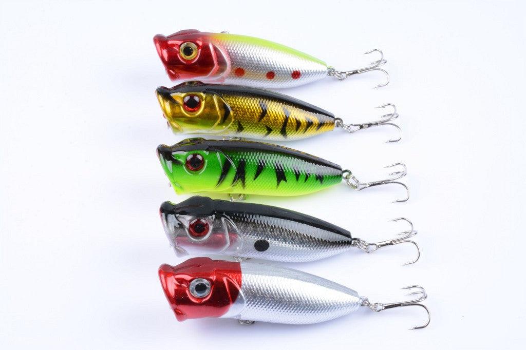 5X 6.5cm Popper Poppers Fishing Lure Lures Surface Tackle Fresh Saltwater - John Cootes