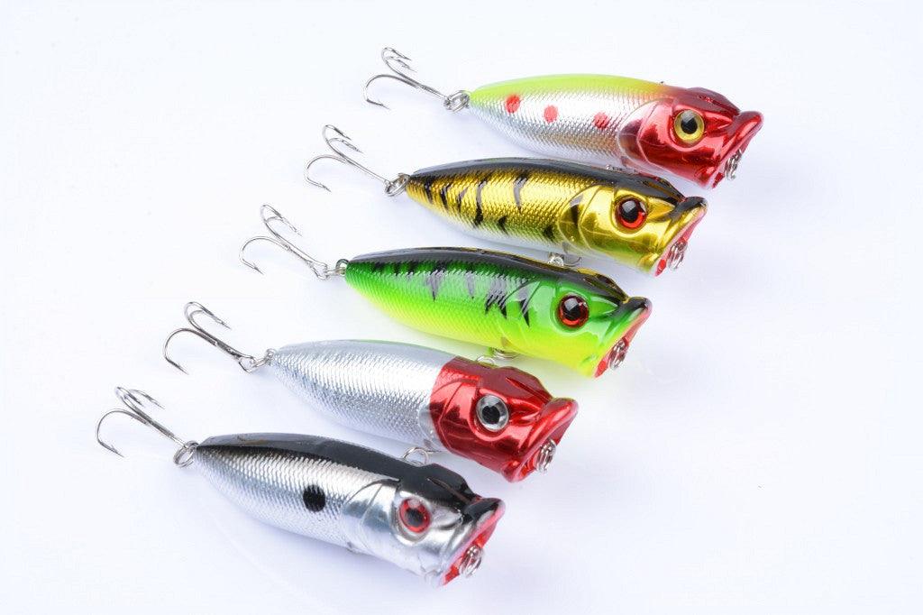 5X 6.5cm Popper Poppers Fishing Lure Lures Surface Tackle Fresh Saltwater - John Cootes