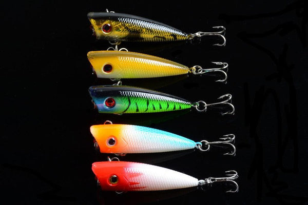 5X 6cm Popper Poppers Fishing Lure Lures Surface Tackle Fresh Saltwater - John Cootes