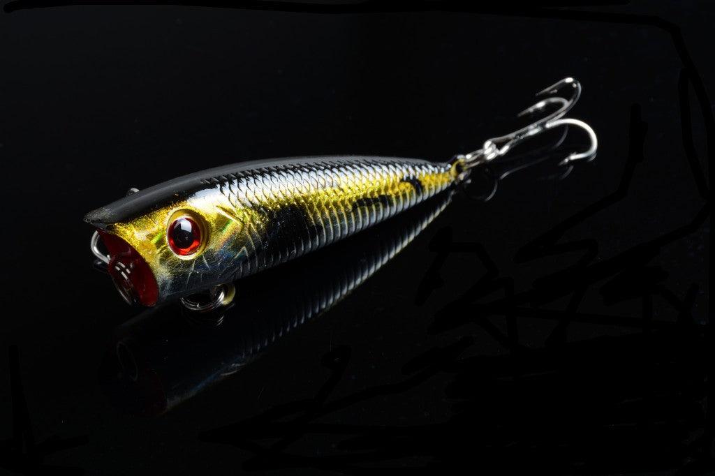 5X 6cm Popper Poppers Fishing Lure Lures Surface Tackle Fresh Saltwater - John Cootes