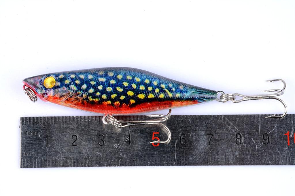 5X 7.5cm Popper Poppers Fishing Lure Lures Surface Tackle Fresh Saltwater - John Cootes