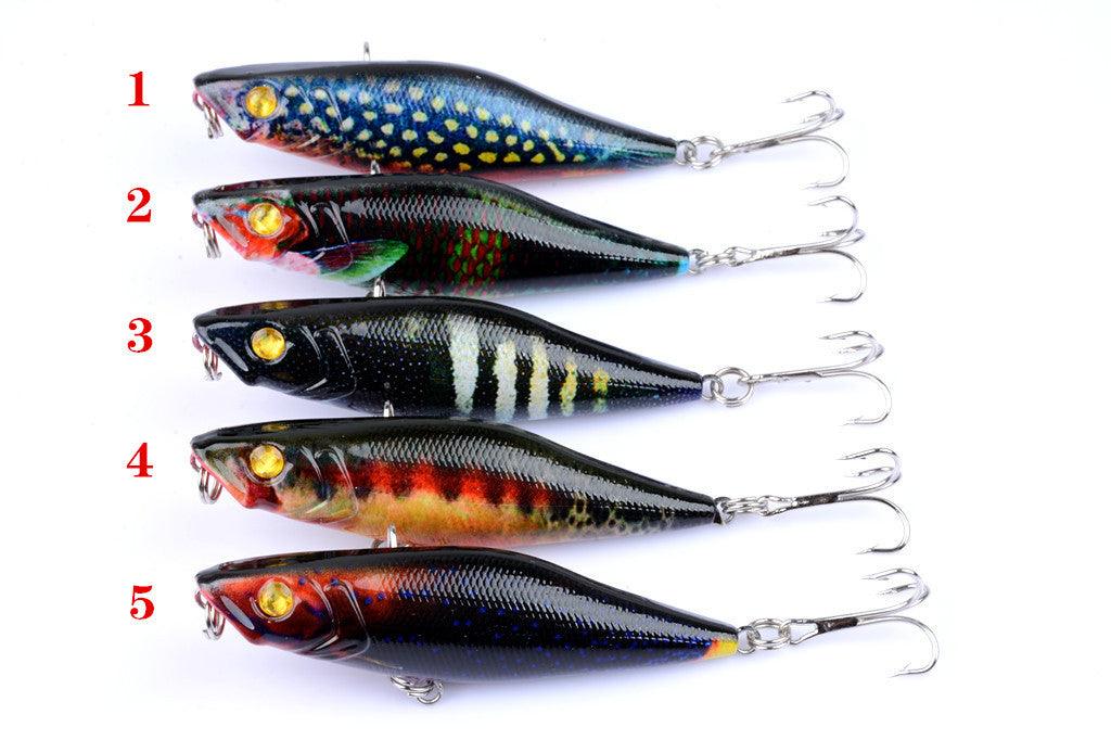 5X 7.5cm Popper Poppers Fishing Lure Lures Surface Tackle Fresh Saltwater - John Cootes