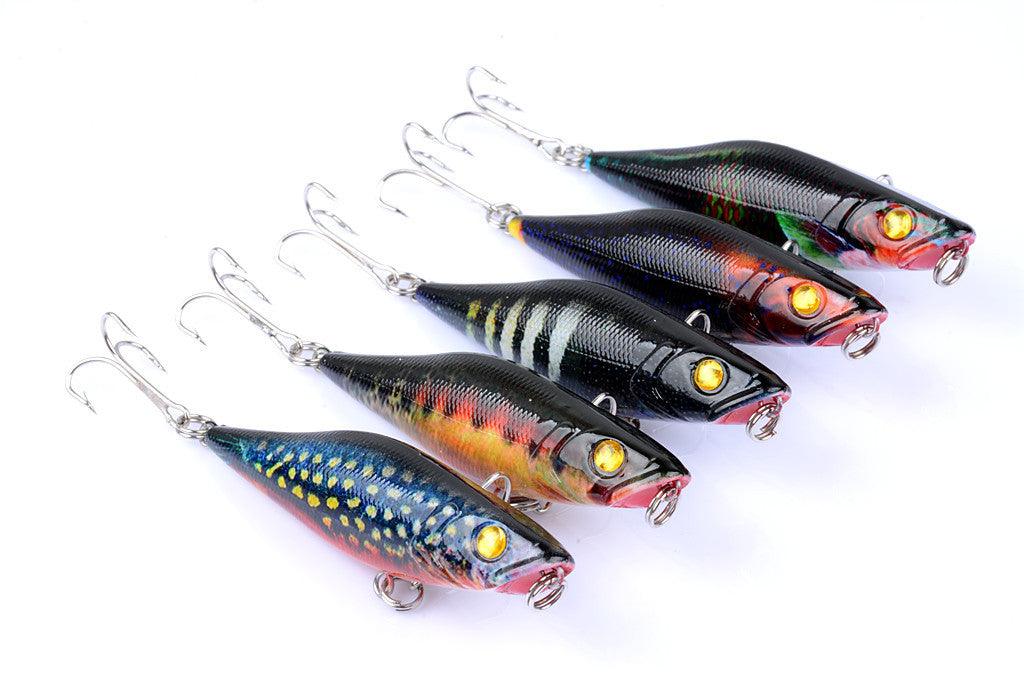 5X 7.5cm Popper Poppers Fishing Lure Lures Surface Tackle Fresh Saltwater - John Cootes