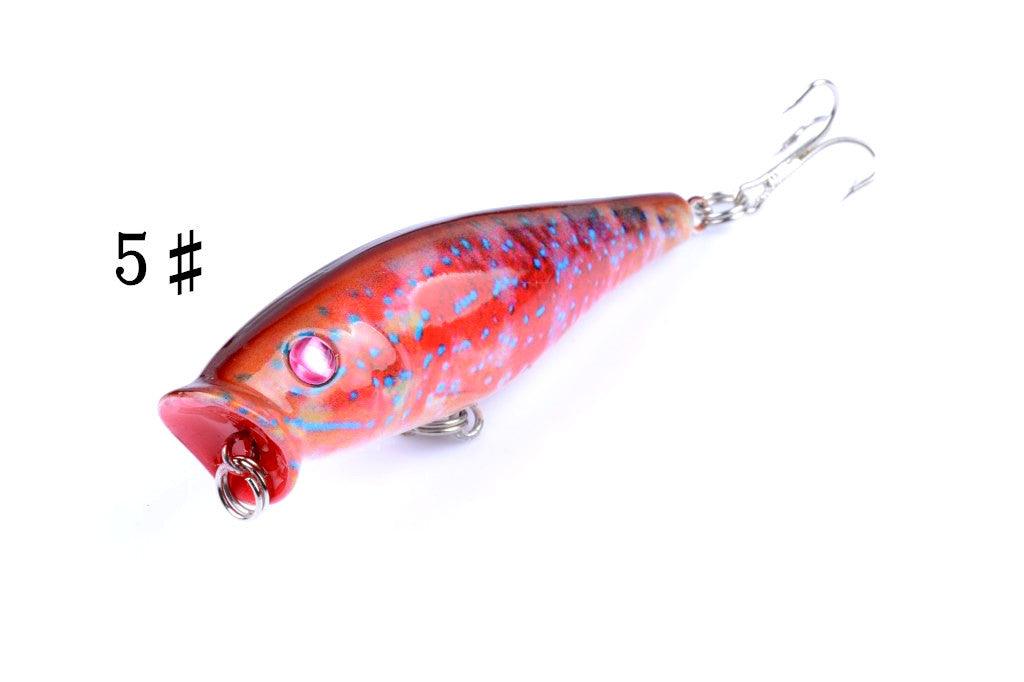 5X 7.5cm Popper Poppers Fishing Lure Lures Surface Tackle Fresh Saltwater - John Cootes