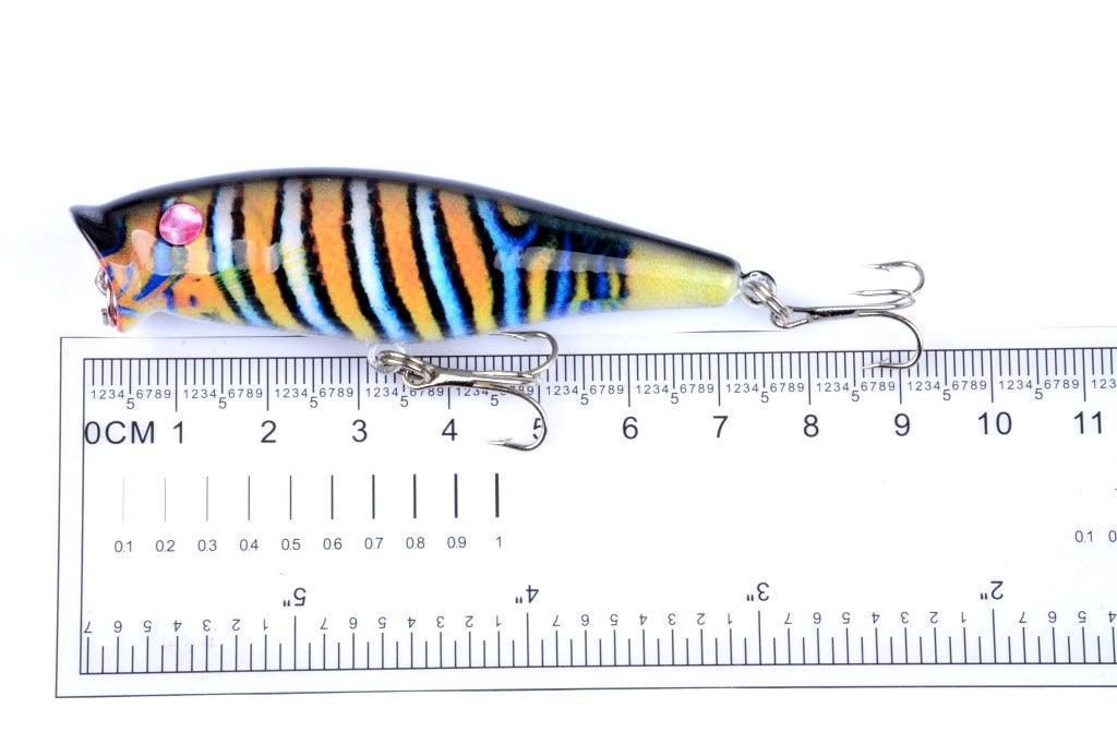 5X 7.5cm Popper Poppers Fishing Lure Lures Surface Tackle Fresh Saltwater - John Cootes