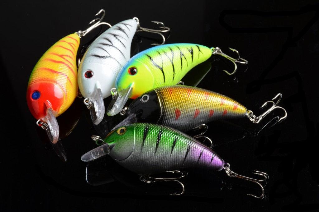 5x 8.5cm Popper Crank Bait Fishing Lure Lures Surface Tackle Saltwater - John Cootes