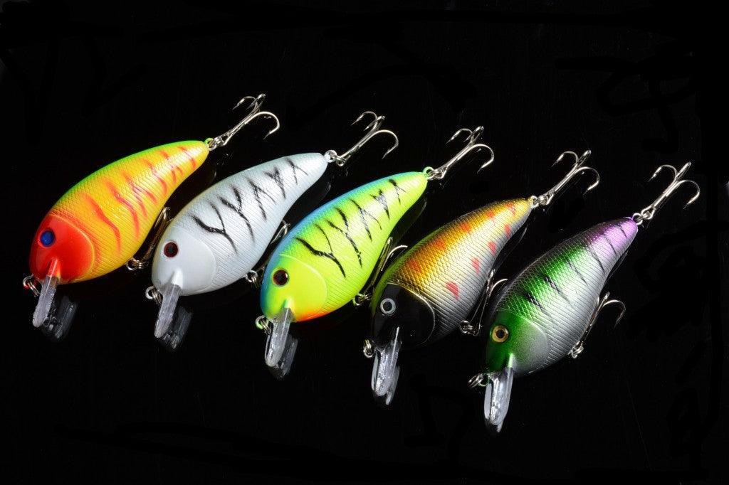 5x 8.5cm Popper Crank Bait Fishing Lure Lures Surface Tackle Saltwater - John Cootes