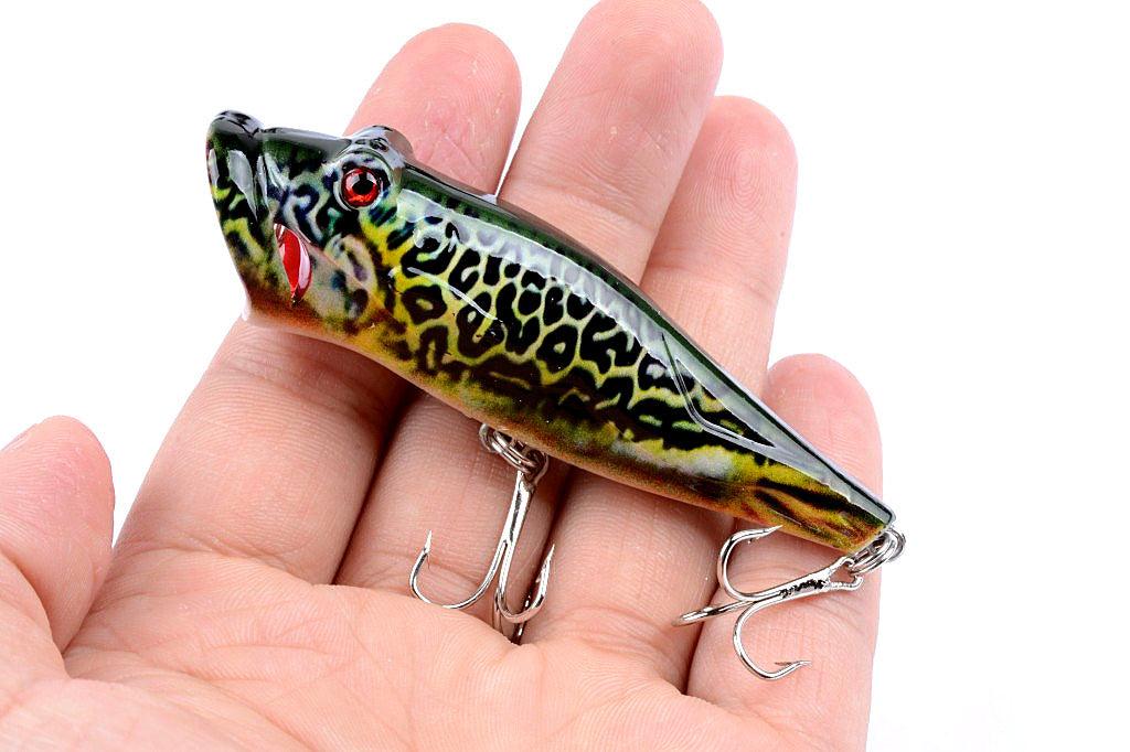 5X 8cm Popper Poppers Fishing Lure Lures Surface Tackle Fresh Saltwater - John Cootes