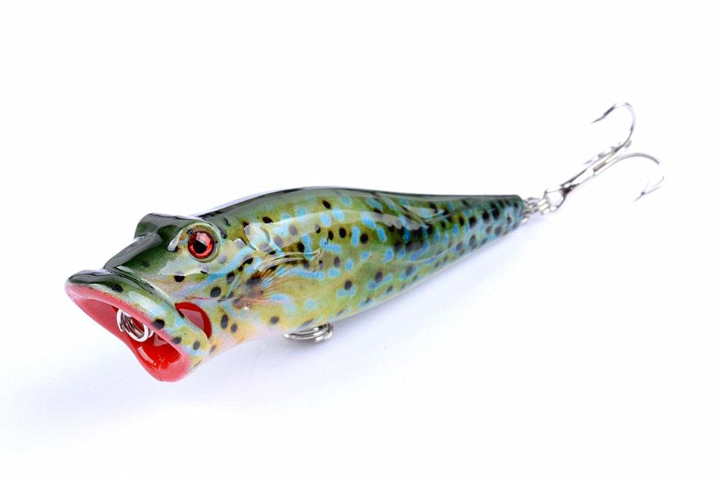 5X 8cm Popper Poppers Fishing Lure Lures Surface Tackle Fresh Saltwater - John Cootes