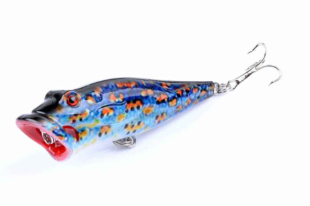 5X 8cm Popper Poppers Fishing Lure Lures Surface Tackle Fresh Saltwater - John Cootes
