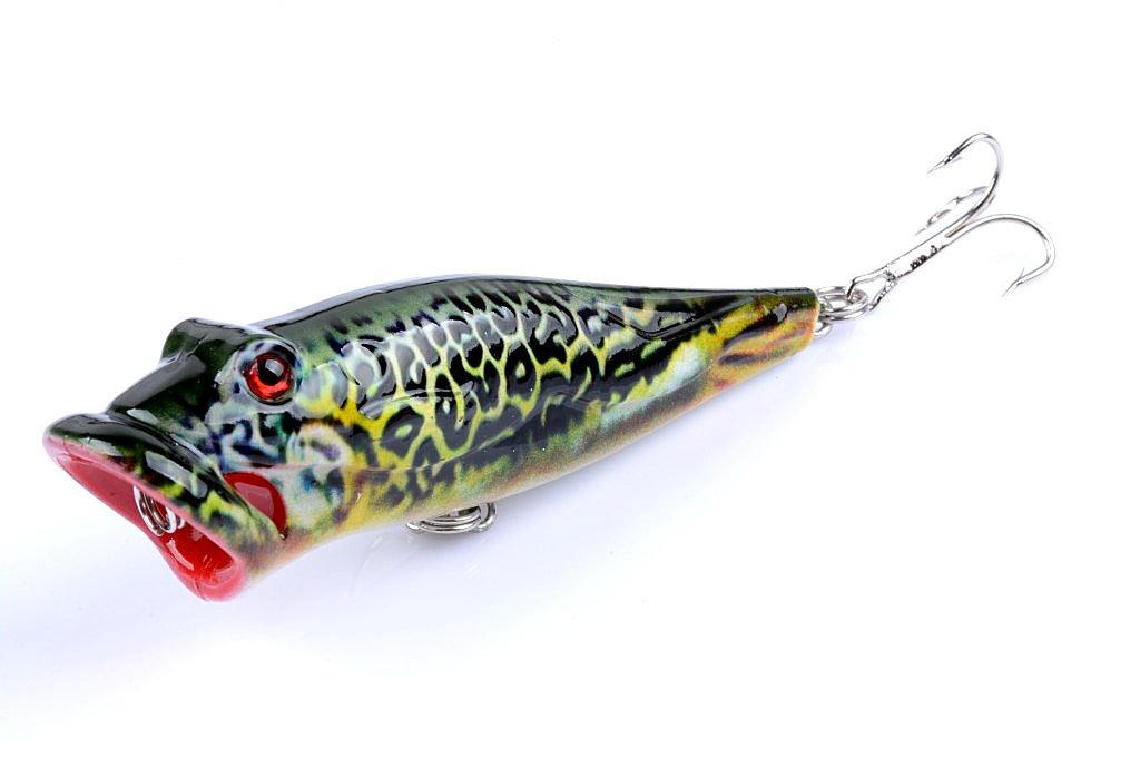 5X 8cm Popper Poppers Fishing Lure Lures Surface Tackle Fresh Saltwater - John Cootes