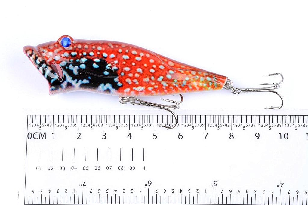 5X 8cm Popper Poppers Fishing Lure Lures Surface Tackle Fresh Saltwater - John Cootes