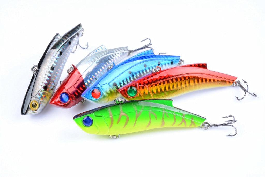 5x 9cm Vib Bait Fishing Lure Lures Hook Tackle Saltwater - John Cootes