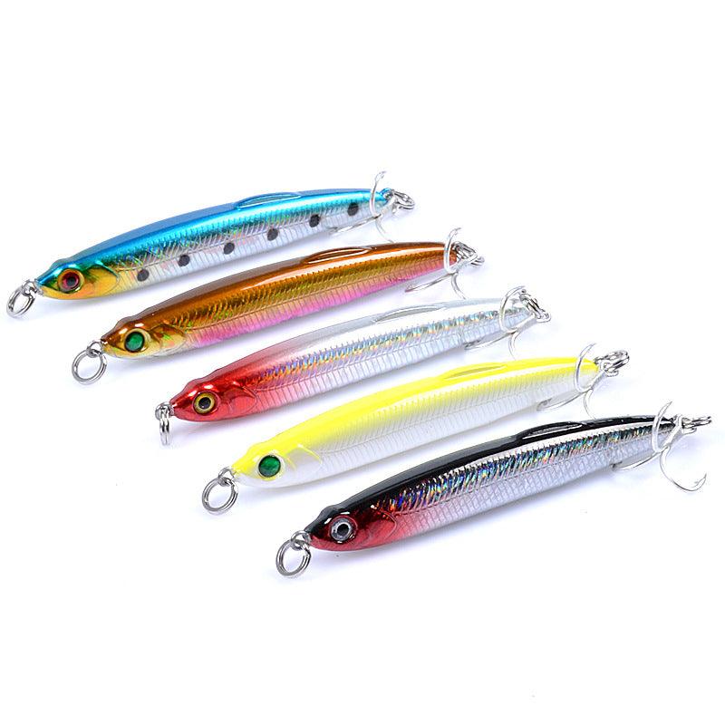 5x Pencil minnow 7.5cm Fishing Lure Lures Surface Tackle Fresh Saltwater - John Cootes