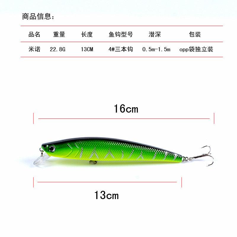 5x Popper Minnow 13cm Fishing Lure Lures Surface Tackle Fresh Saltwater - John Cootes