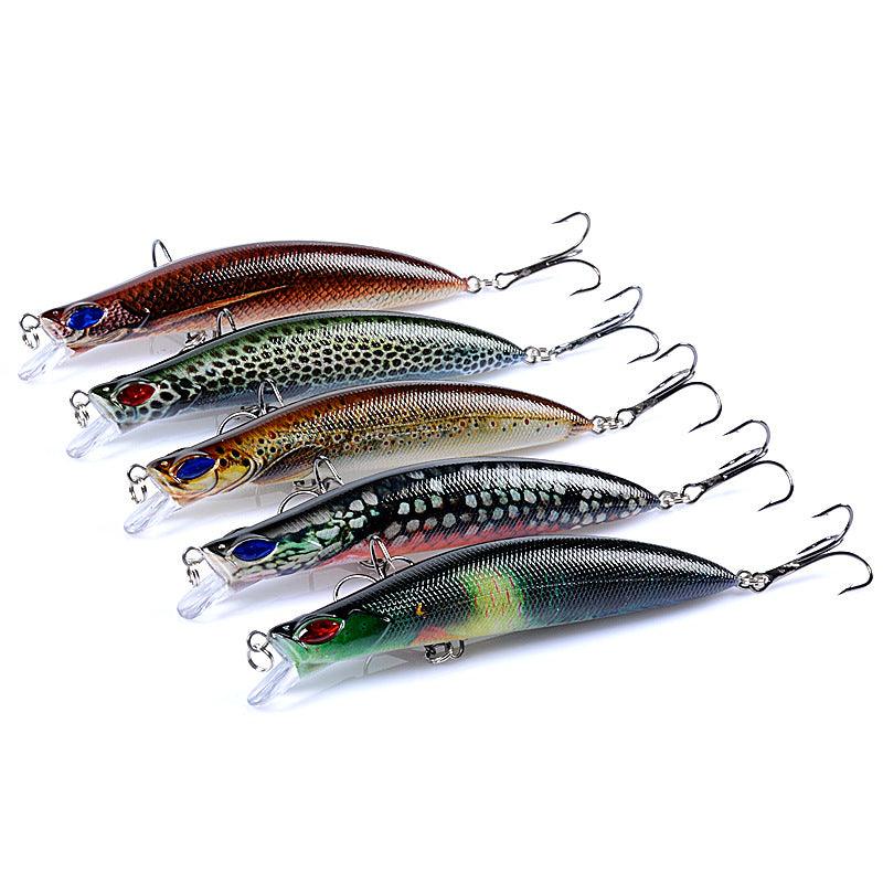 5X Popper Poppers 12.3cm Fishing Lure Lures Surface Tackle Fresh Saltwater - John Cootes