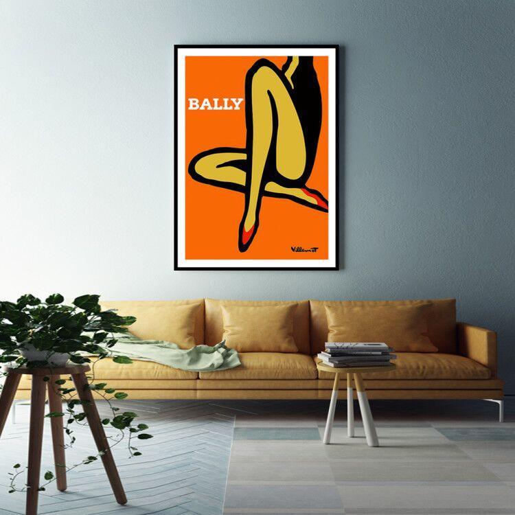 60cmx90cm Orange Legs Black Frame Canvas Wall Art - John Cootes