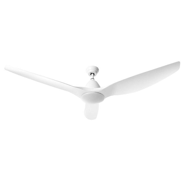64'' DC Motor Ceiling Fan with LED Light with Remote 8H Timer Reverse Mode 5 Speeds White - John Cootes