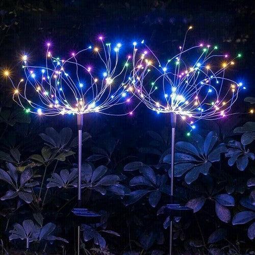6PCS 150LED Solar Firework String Lights Garden Fairy Light Outdoor Path Lawn Lamp - John Cootes
