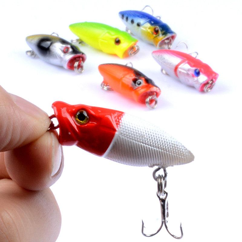 6X 3.5cm Popper Poppers Fishing Hard Lure Lures Surface Tackle Fresh Saltwater - John Cootes