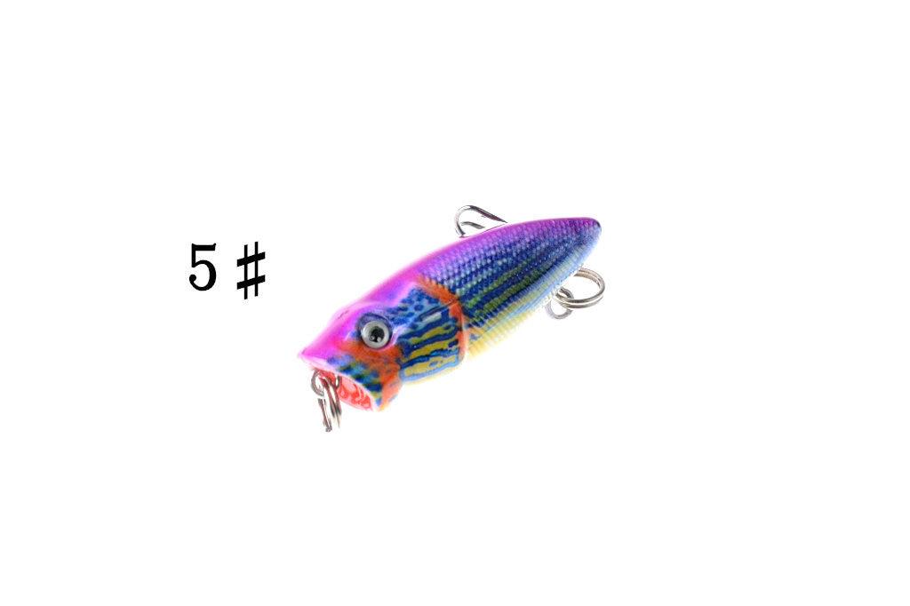 6X 3.5cm Popper Poppers Fishing Lure Lures Surface Tackle Fresh Saltwater - John Cootes