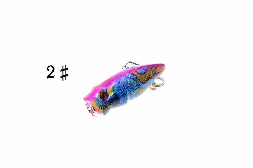 6X 3.5cm Popper Poppers Fishing Lure Lures Surface Tackle Fresh Saltwater - John Cootes