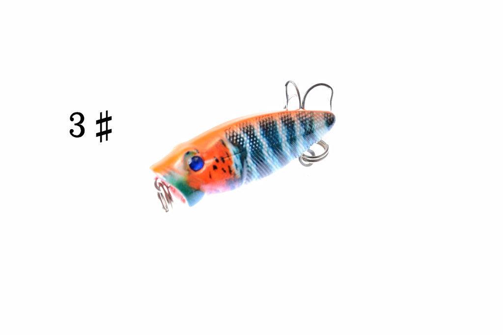 6X 3.5cm Popper Poppers Fishing Lure Lures Surface Tackle Fresh Saltwater - John Cootes