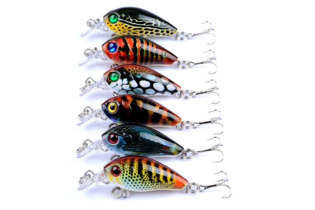 6x 4.5cm Popper Crank Bait Fishing Lure Lures Surface Tackle Saltwater - John Cootes