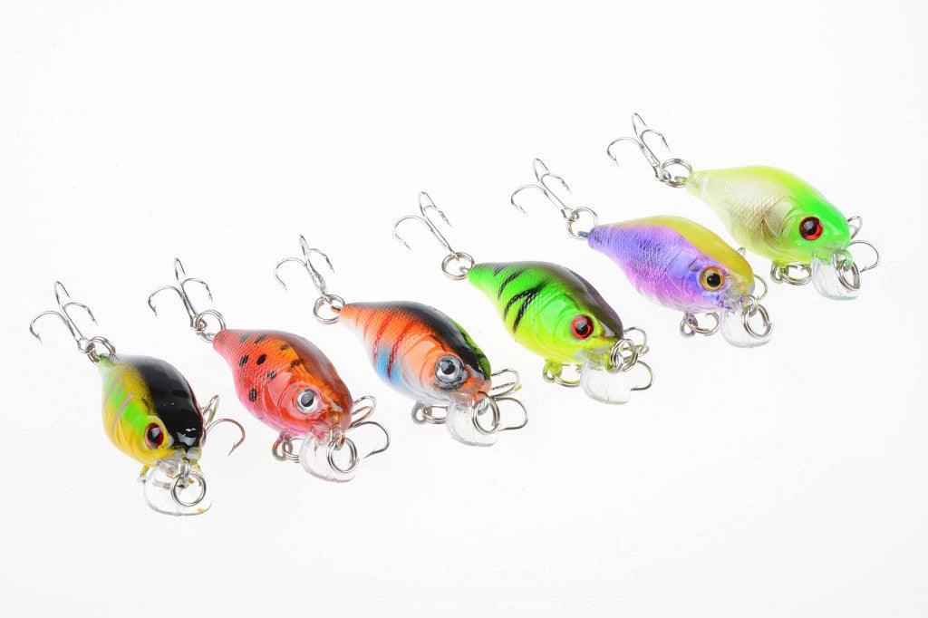 6x 4.5cm Popper Crank Bait Fishing Lure Lures Surface Tackle Saltwater - John Cootes