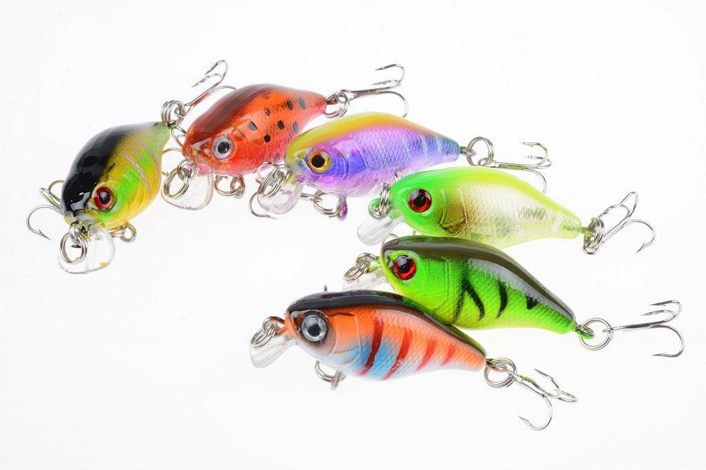 6x 4.5cm Popper Crank Bait Fishing Lure Lures Surface Tackle Saltwater - John Cootes