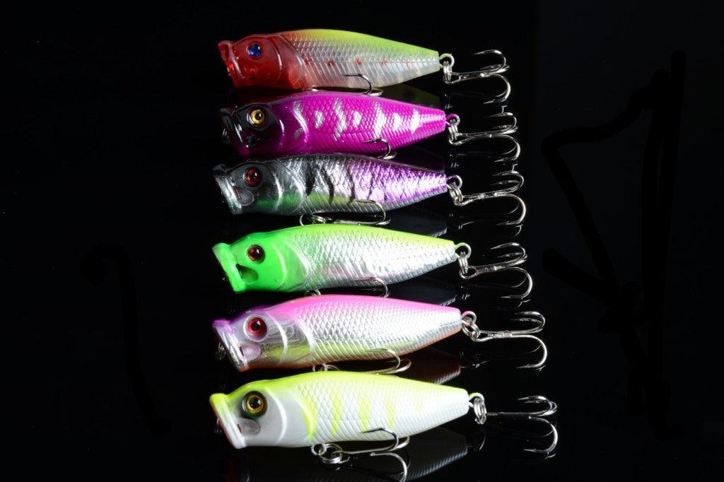 6X 6.5cm Popper Poppers Fishing Lure Lures Surface Tackle Fresh Saltwater - John Cootes