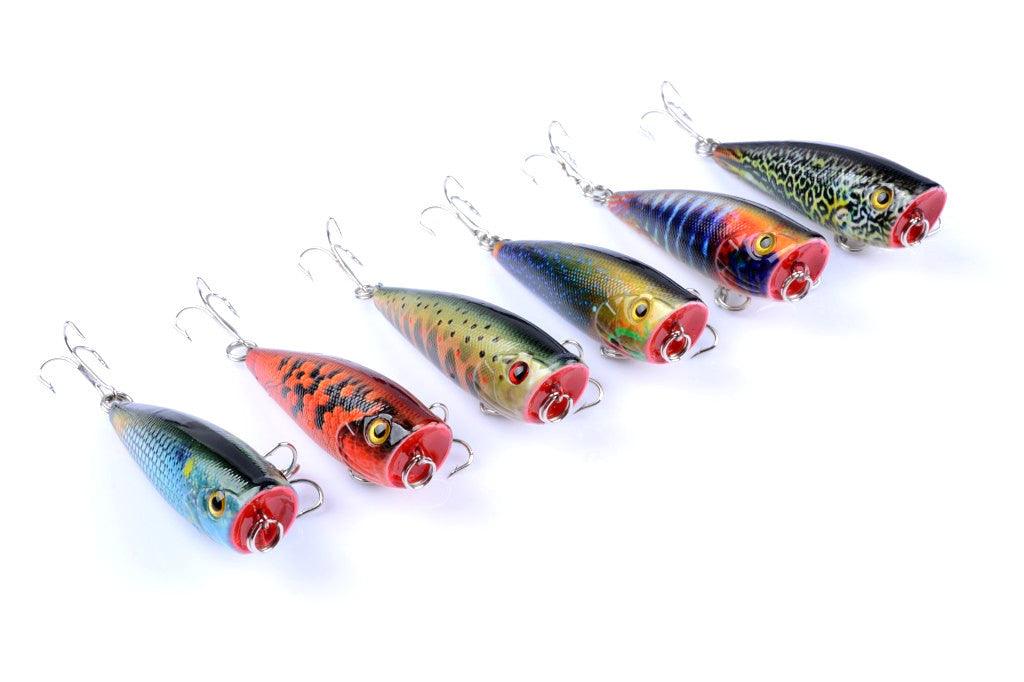 6X 6cm Popper Poppers Fishing Lure Lures Surface Tackle Fresh Saltwater - John Cootes