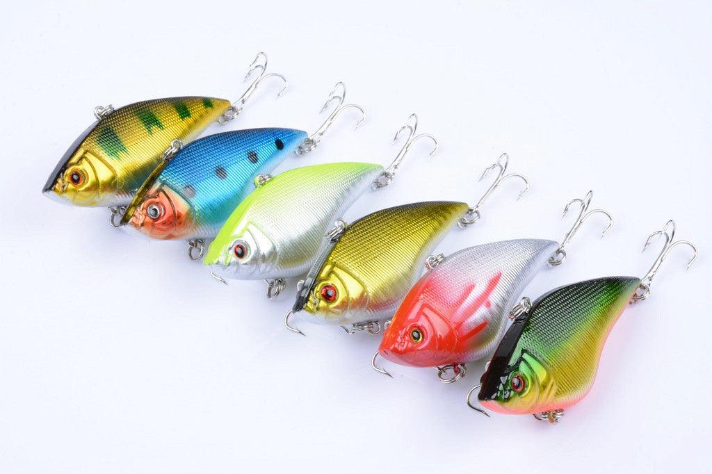 6x 7cm Vib Bait Fishing Lure Lures Hook Tackle Saltwater - John Cootes