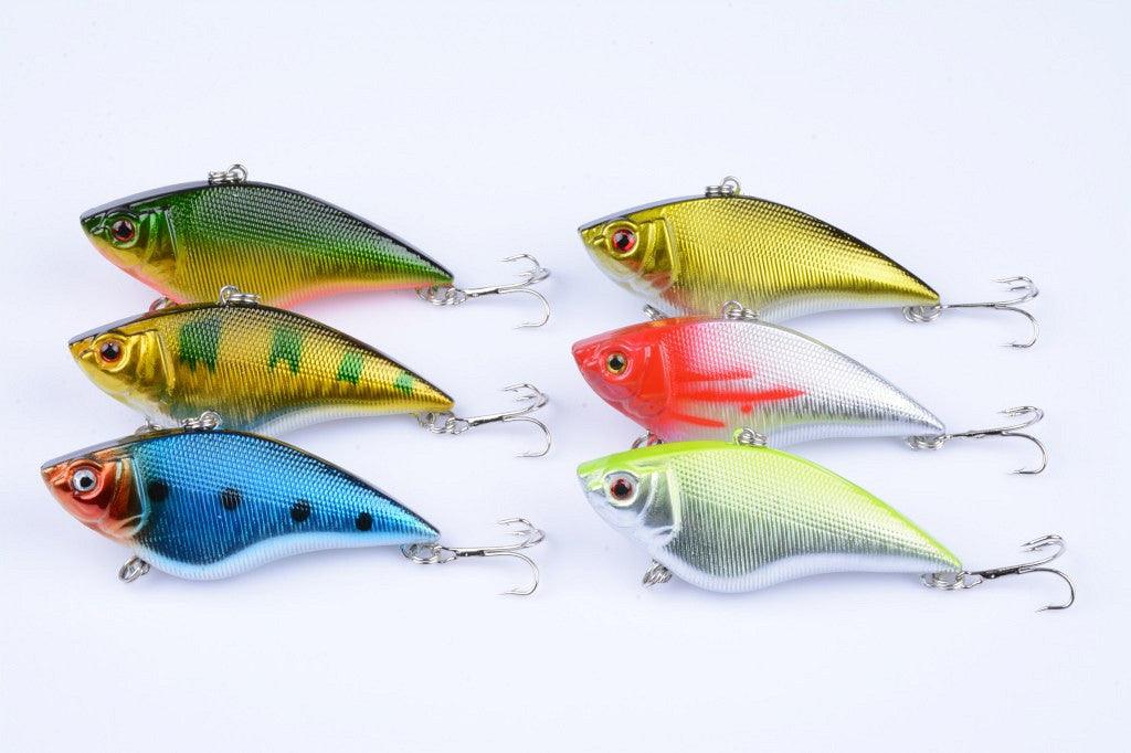 6x 7cm Vib Bait Fishing Lure Lures Hook Tackle Saltwater - John Cootes