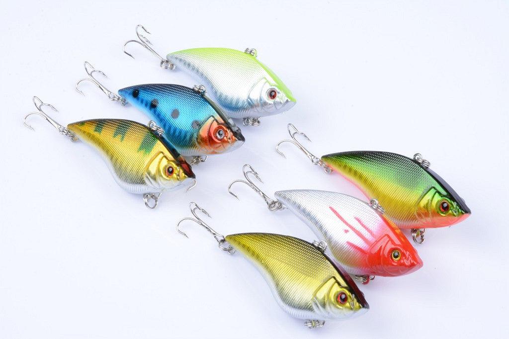 6x 7cm Vib Bait Fishing Lure Lures Hook Tackle Saltwater - John Cootes