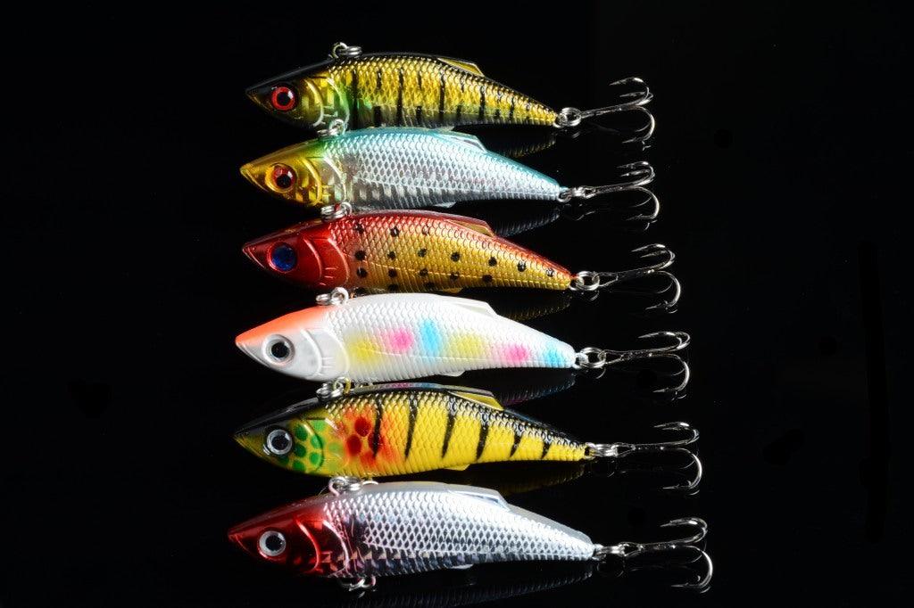 6x 8cm Vib Bait Fishing Lure Lures Hook Tackle Saltwater - John Cootes