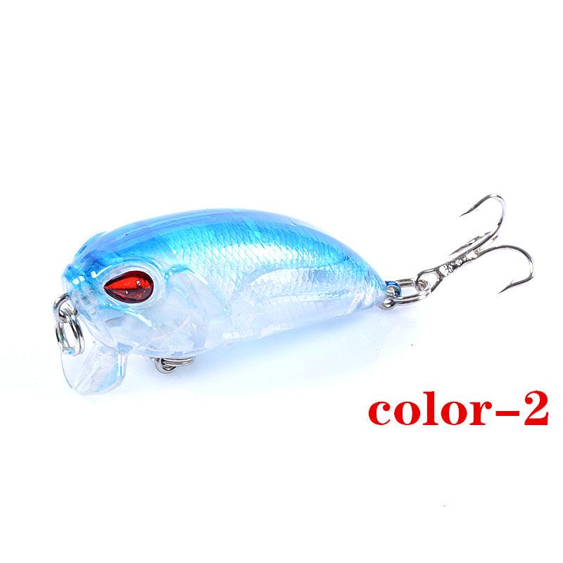 6x Popper Crank 5.1cm Fishing Lure Lures Surface Tackle Fresh Saltwater - John Cootes