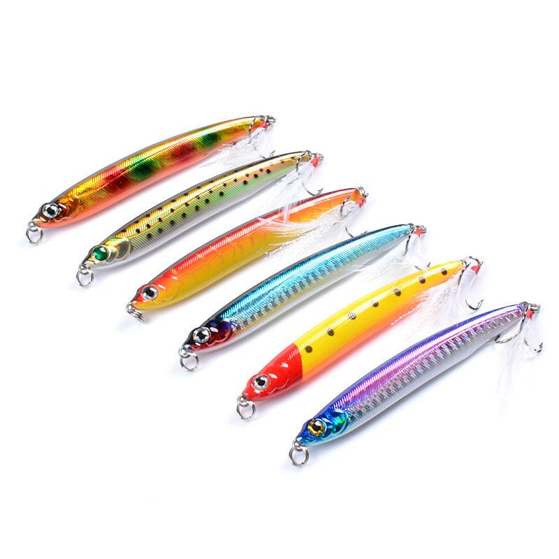 6x Popper Minnow 10cm Fishing Lure Lures Surface Tackle Fresh Saltwater - John Cootes