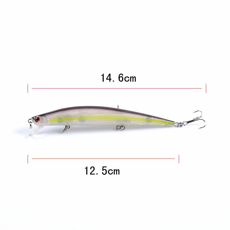 6x Popper Minnow 12.5cm Fishing Lure Lures Surface Tackle Fresh Saltwater - John Cootes