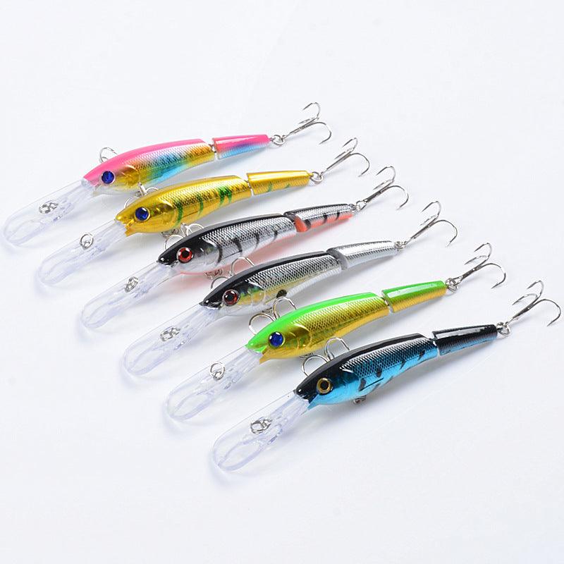 6x Popper Minnow 13.3cm Fishing Lure Lures Surface Tackle Fresh Saltwater - John Cootes